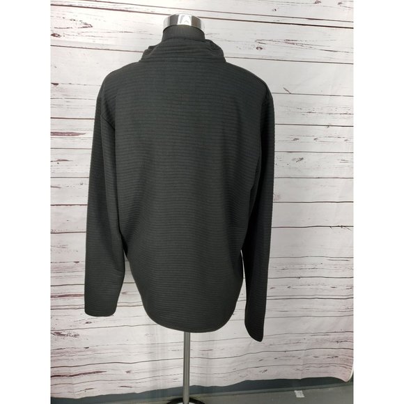 Nomad by Craft Flow Men's Black Pullover Jacket Fleece 1/4 Snap Up Sweater Large - Picture 13 of 13